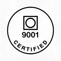ISO 9001 certification badge